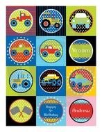 Monster Truck Cupcake Toppers Printable