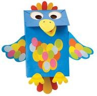 paper square parrot