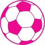 Neon Pink Soccer Ball