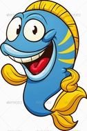 Fish Cartoon Character N4