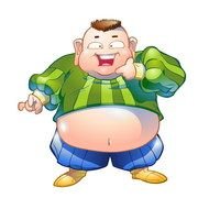 Fat Old Man Clip Art N7