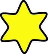 Yellow Star Clip Art N65