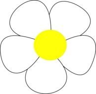 Simple Flower Clip Art N11