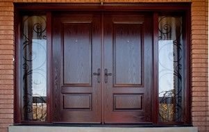 wooden front doors