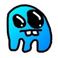 Colorful drawing of the Pac-man Ghost clipart