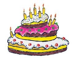 Birthday Cake Drawing N5