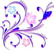 Butterfly Flower Clip Art N20