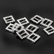 Rhinestone Buckle Slides