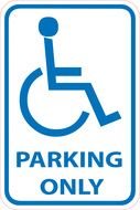 Parking Only Sign clipart