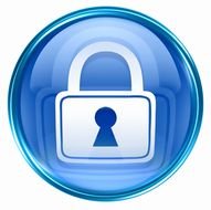 Blue Lock Icon drawing
