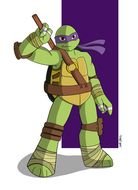 drawn Ninja Turtle Donatello