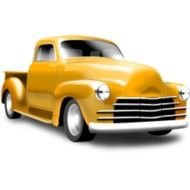Classic Truck Clip Art N6
