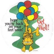 Garfield Ballon Om Beterschap Te Wensen Tekst Hope Your Back On