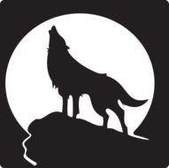 Rock Moon Wolf Animal Ledge The Howling