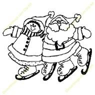 Mrs Claus Clip Art Ice Skating