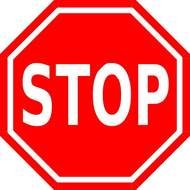 Posts Related To Green Stop Sign Clip Art