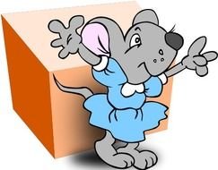 Behind Preposition Clip Art