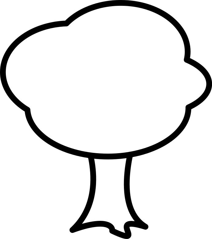 Tree Outline Clip Art N16