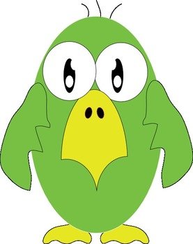 Green Bird Clip Art N11
