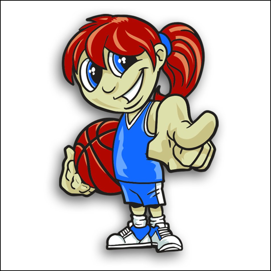 Girl Basketball Player Clip Art N36