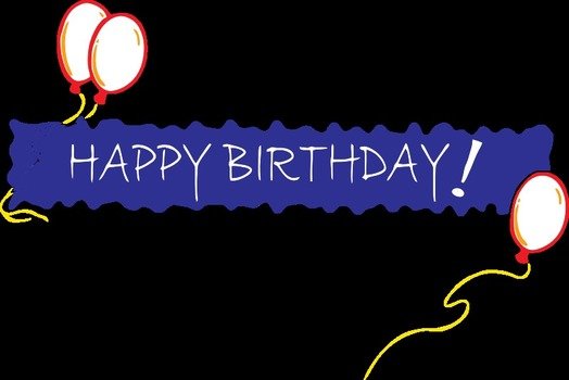 Beautiful bunner with the Happy Birthday! clipart