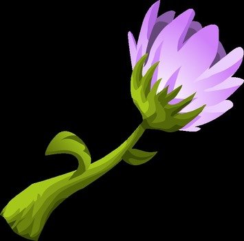 Herbs Purple Flower By Glitch This Clipart Is About