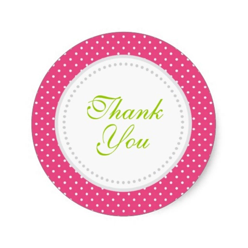 Hot Pink Polka Dot Circle