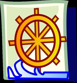 Ship Wheel Icon Clip Art