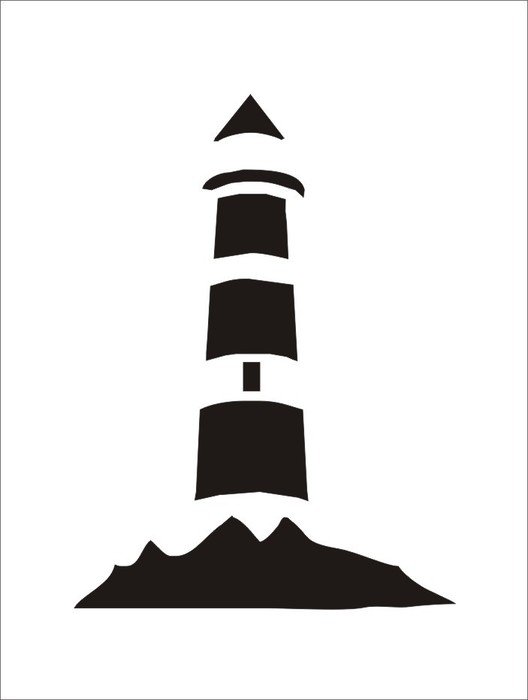 Lighthouse Stencil