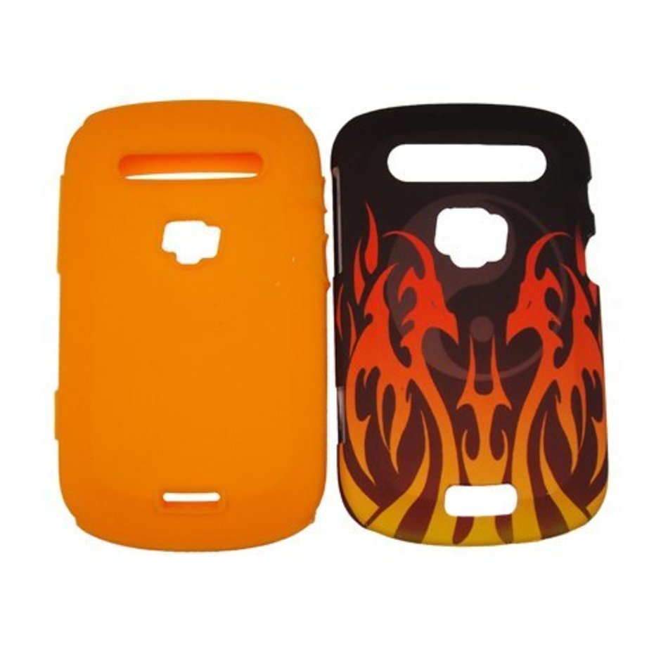 BlackBerry Bold Touch 9900 9930 Red Flaming Fire Dragon Tribal Tattoo