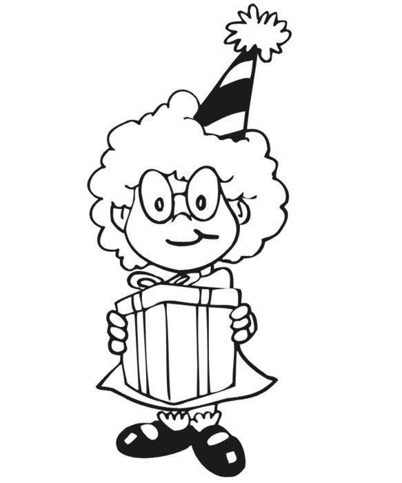 Birthday Girl Printable Coloring Pages