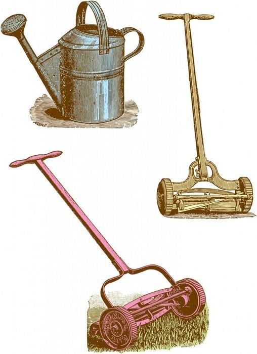 Garden Tool Border Clip Art N2