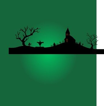 Halloween Scene Clip Art N4