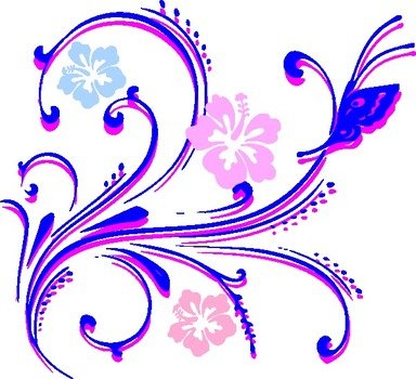 Butterfly Flower Clip Art N20