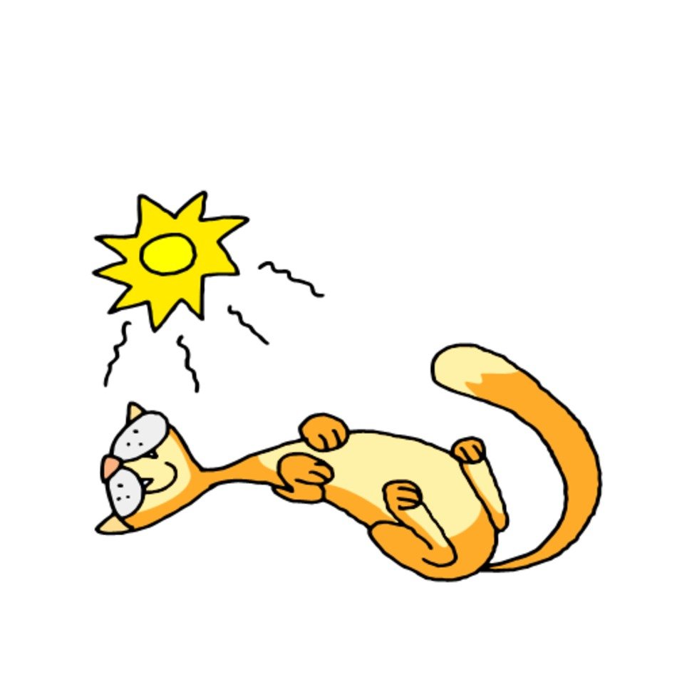 Sleeping Cat Clip Art Free N2