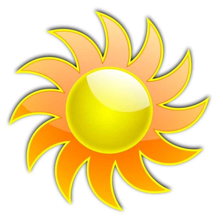 Clip Art Cartoon Sun Cli Holiday Clipart