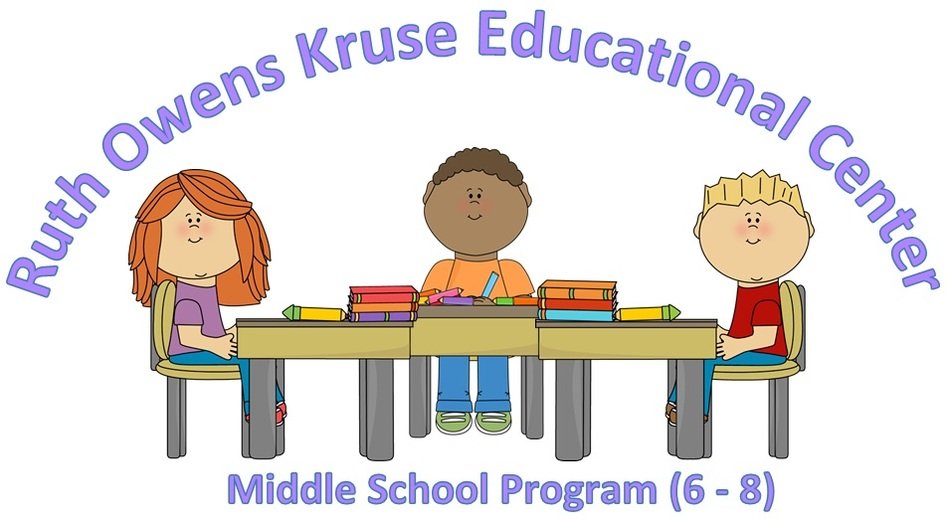banner of middle school educational center