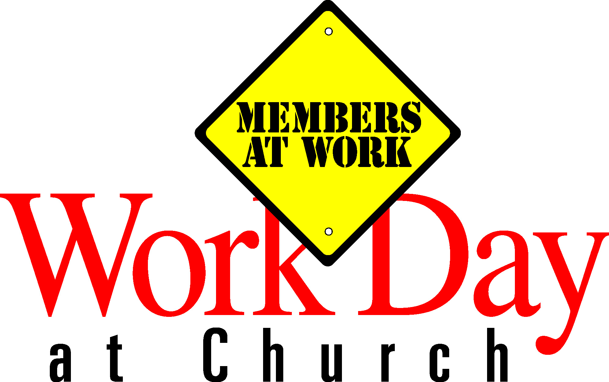 Church Work Day banner free image download