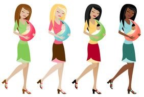 Baby Wearing Is Awesome drawing