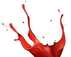 Red Paint Splatter Clip Art drawing