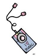 I Love Music drawing