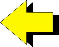 Yellow Arrow Pointing Left