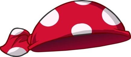 Colorful Pirate Hat With The Polka Dots clipart