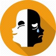 Happy Sad Theater Masks N2