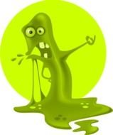 cartoon green slime