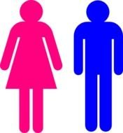 Male And Female Stick Figures Clip Art N3