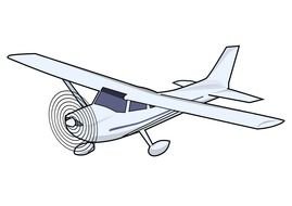 painted white airplane