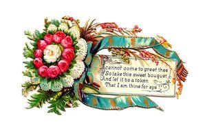 Victorian Bouquet Flower Clip Art drawing