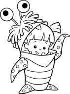 Monsters Inc Boo Coloring Pages
