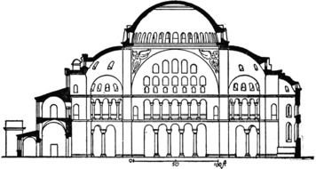 Hagia Sophia Floor Plan drawing